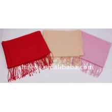 winter women plain wool scarf shawl pashmina